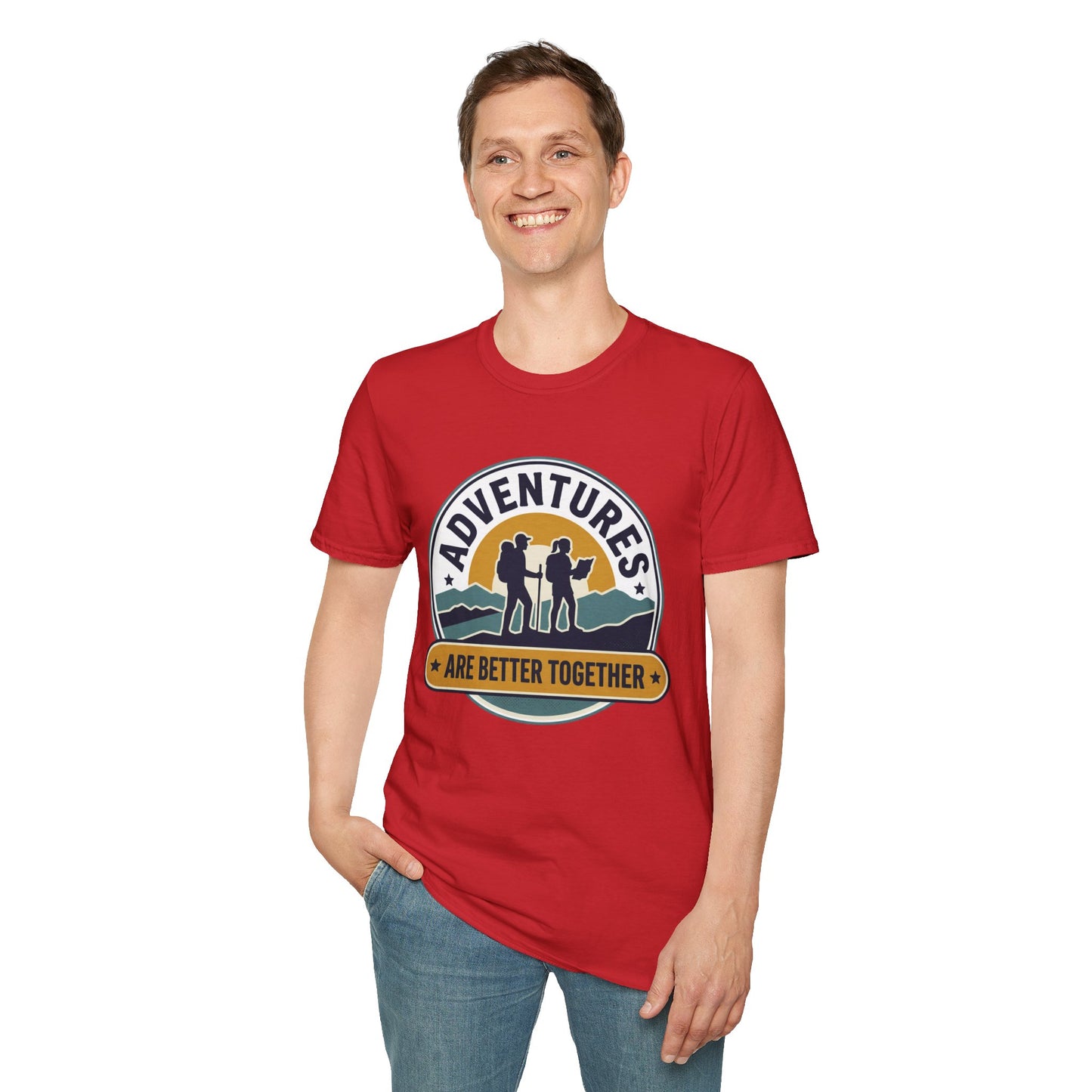 Adventures Are Better Together T-Shirt — Couples Hiking Outdoor Graphic Tee