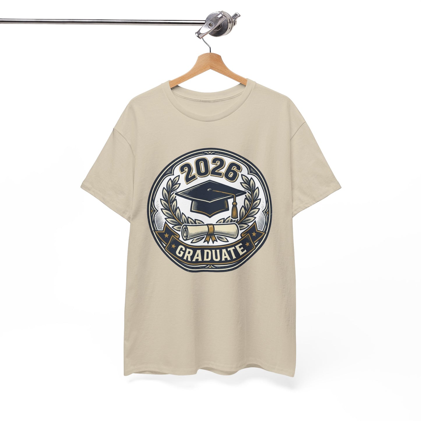 2026 Graduate T-Shirt — Graduation Cap Emblem Tee