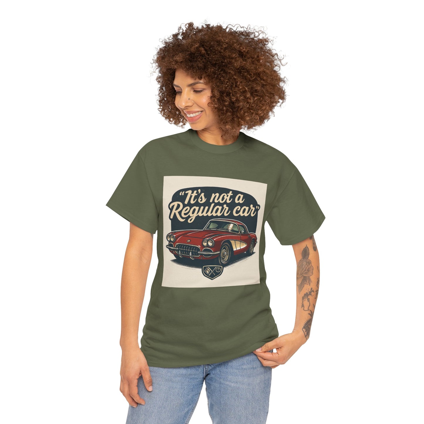 Classic Car Tee — "It's Not a Regular Car" Vintage Muscle Car Shirt Printify