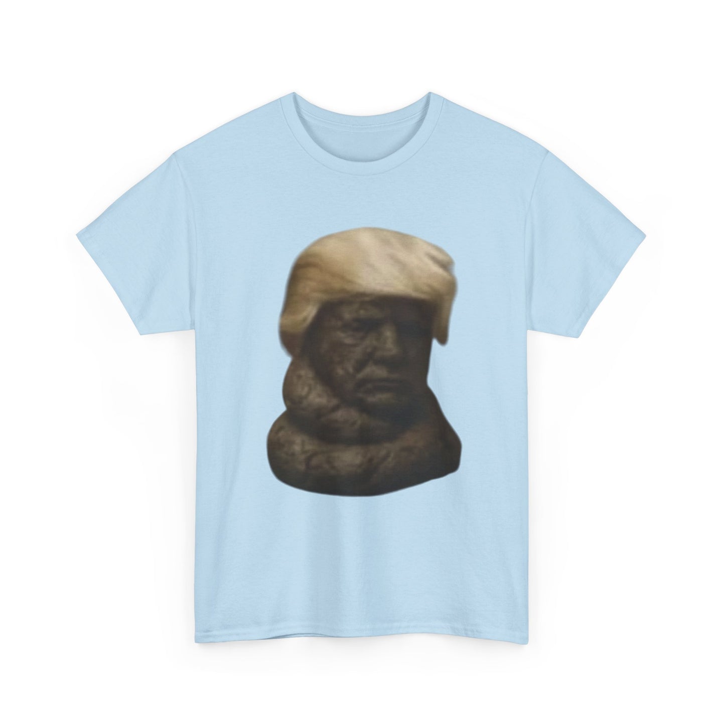 Graphic Tee — Bronze Bust Illustration T‑Shirt