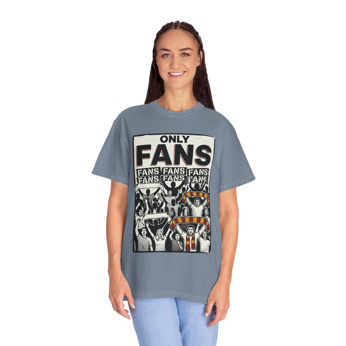 Only Fans Crowd Graphic T-Shirt — Vintage Sports Fan Tee