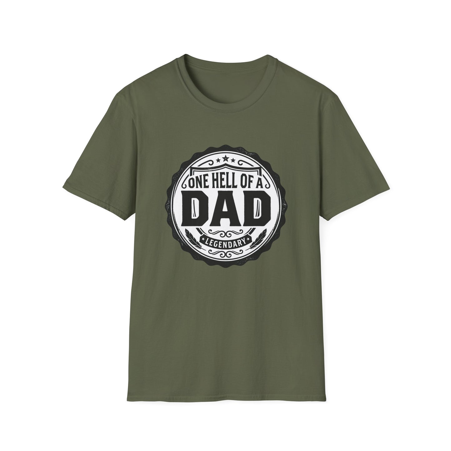 Gone Hell of a Dad T‑Shirt — Vintage Badge Father's Day Gift