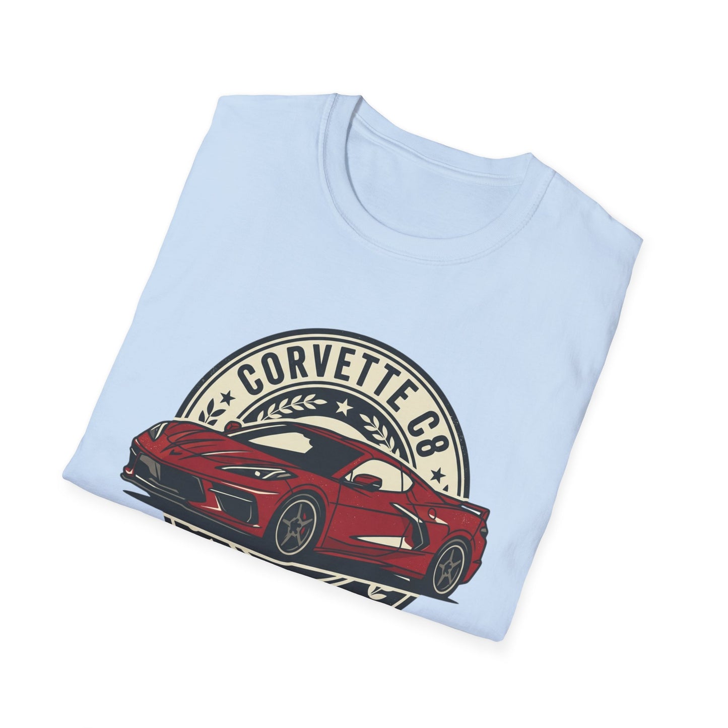 Corvette C8 Tee — Red Mid‑Engine Icon Car Shirt