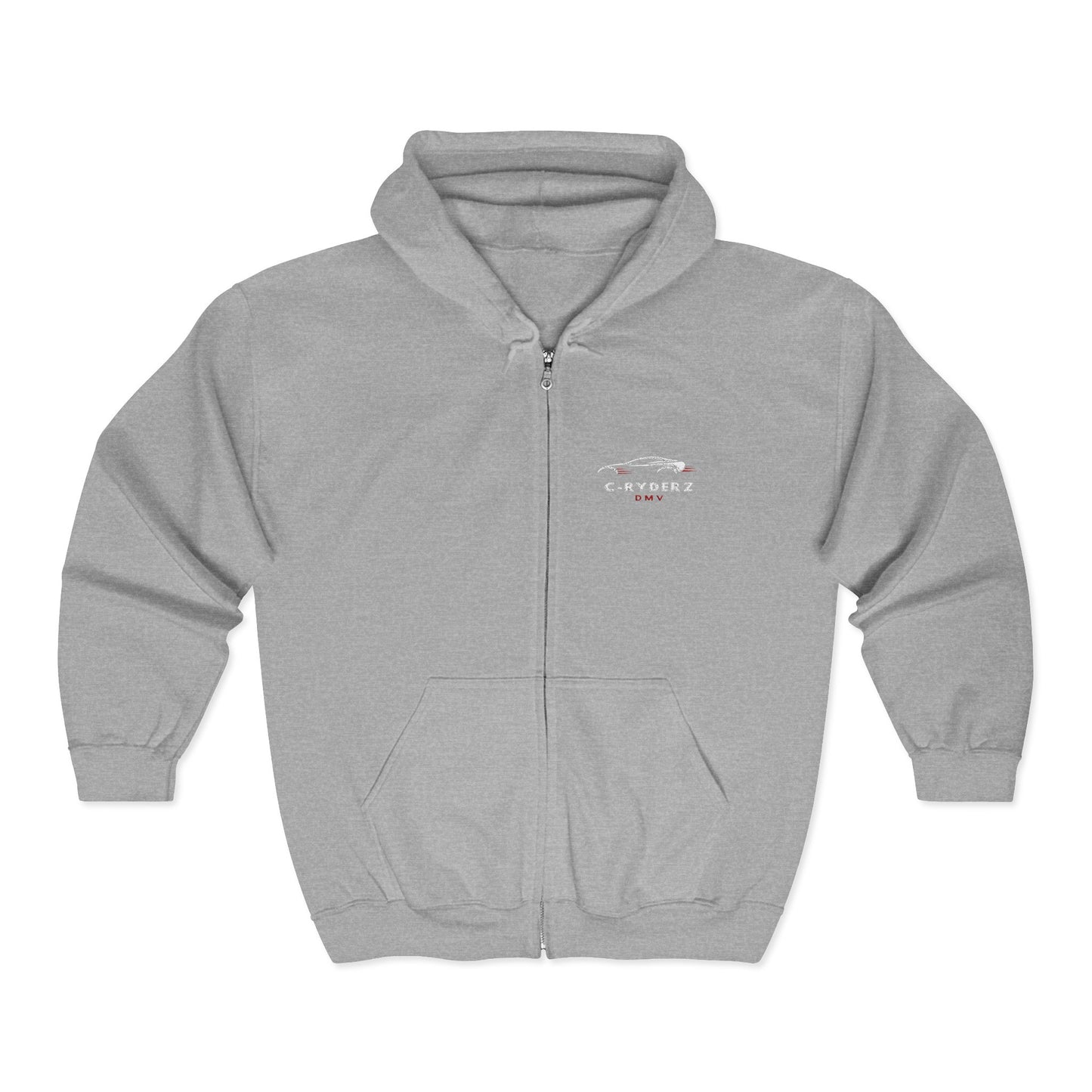 C-RYDERZ Classic Full Zip Hoodie with Car Design
