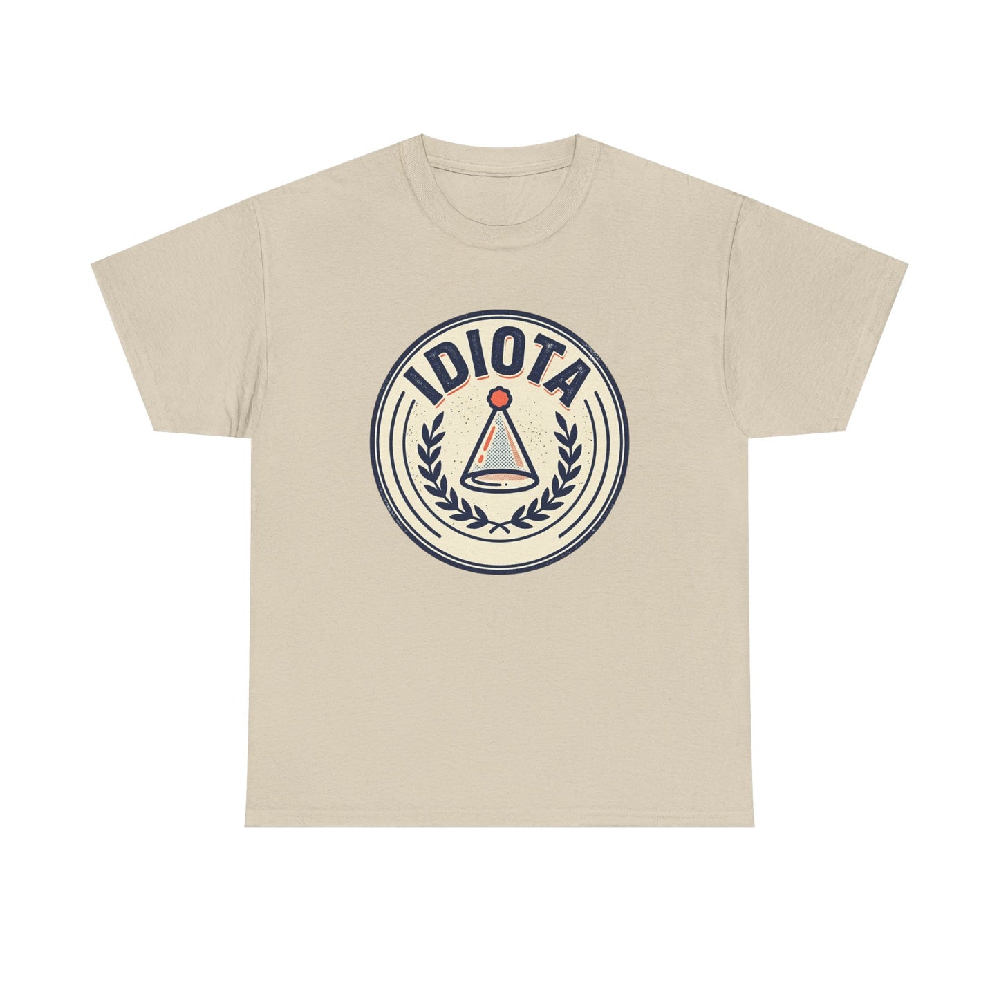 Idiota Crest T-Shirt — Vintage Emblem Graphic Tee