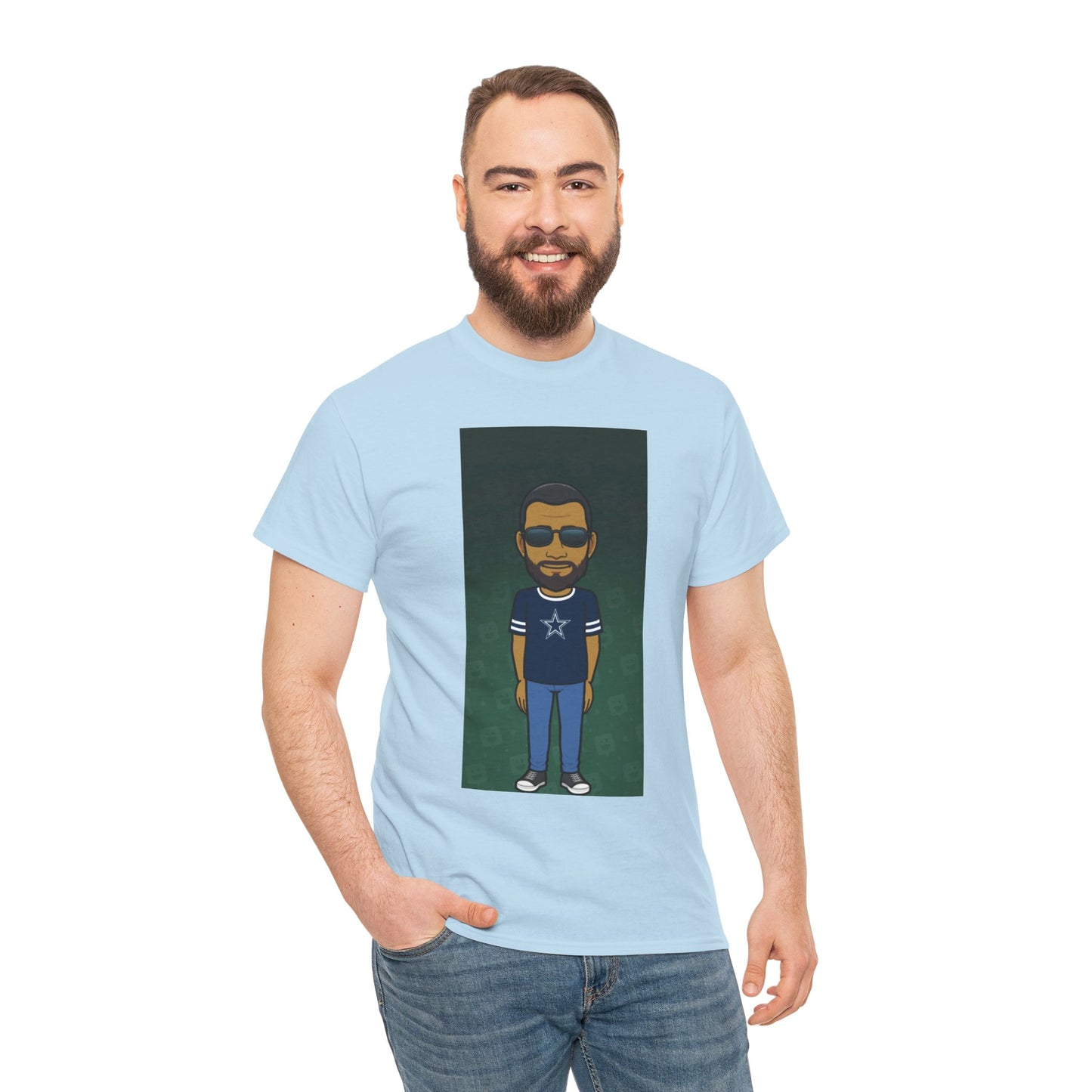 Cartoon Guy Graphic Tee — Personalized Avatar Shirt Printify