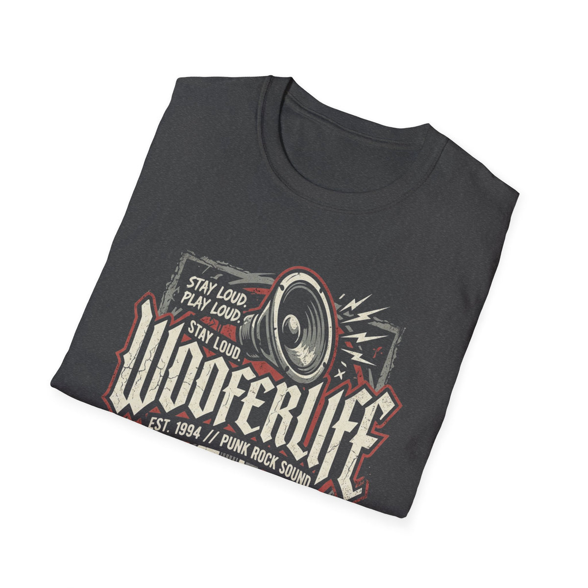 Woofer Life Rock T-Shirt — Vintage Punk Band Speaker Design