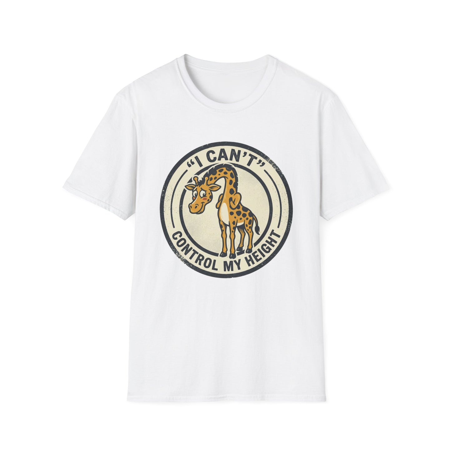 Giraffe 'I Can't Control My Height' T-Shirt