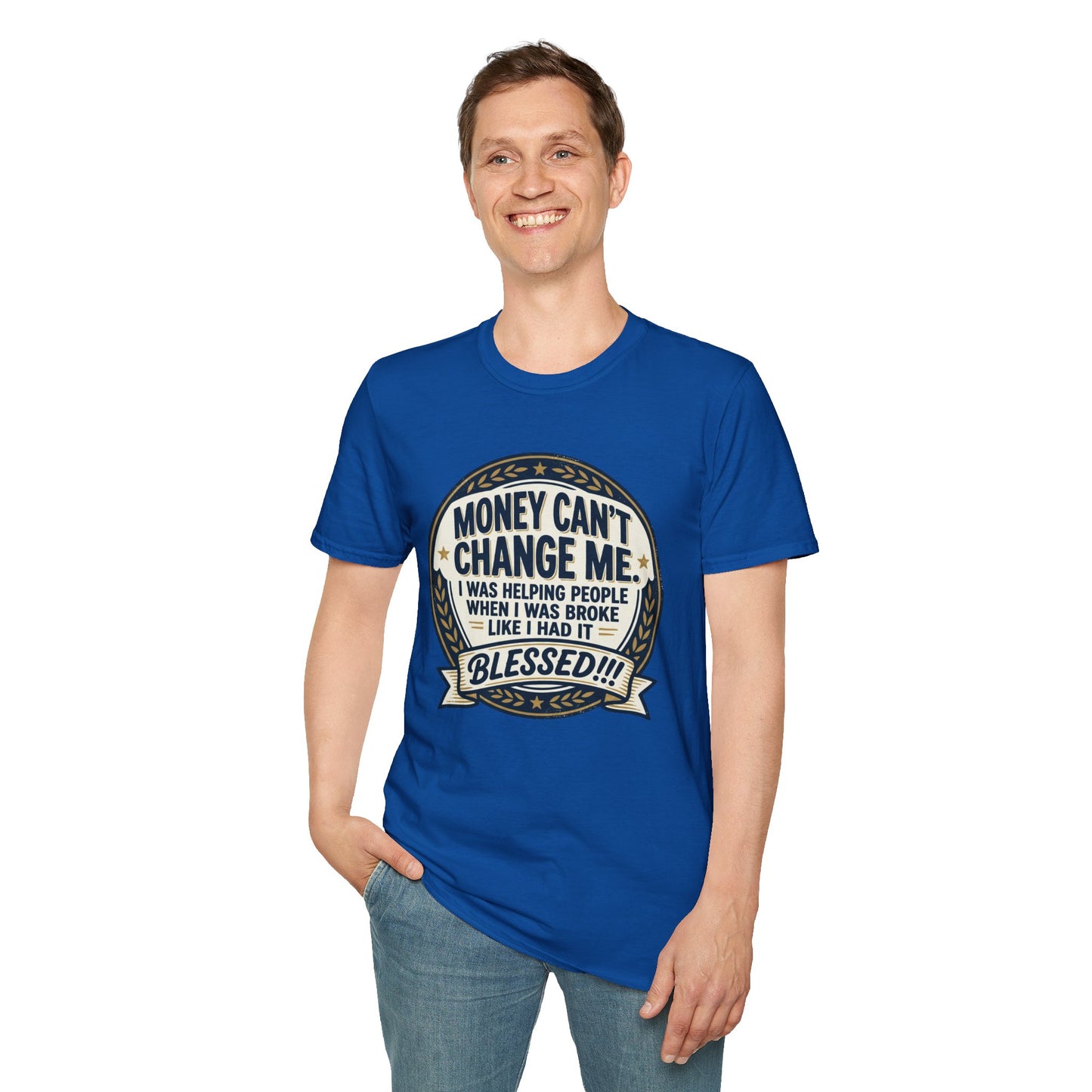 "Money Can't Change Me" Inspirational Vintage Graphic Tee