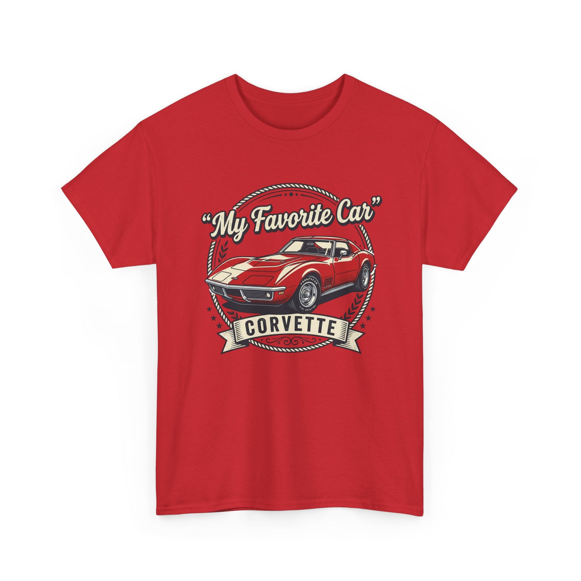 Corvette 'My Favorite Car' Classic Muscle Tee Printify