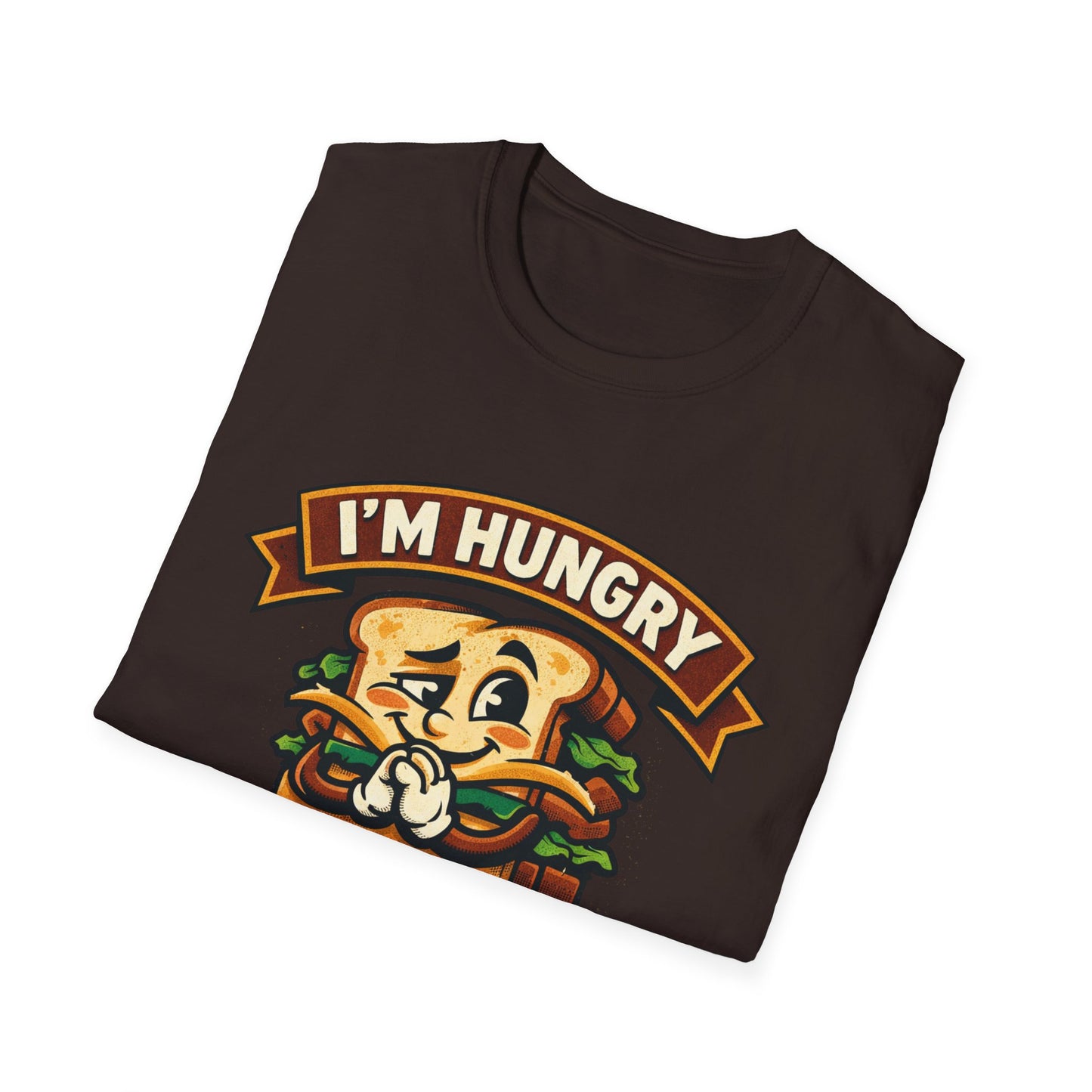 I'm Hungry Burger Graphic T-Shirt — "Do You Feel Buying Me Some Food?" Funny Foodie Tee