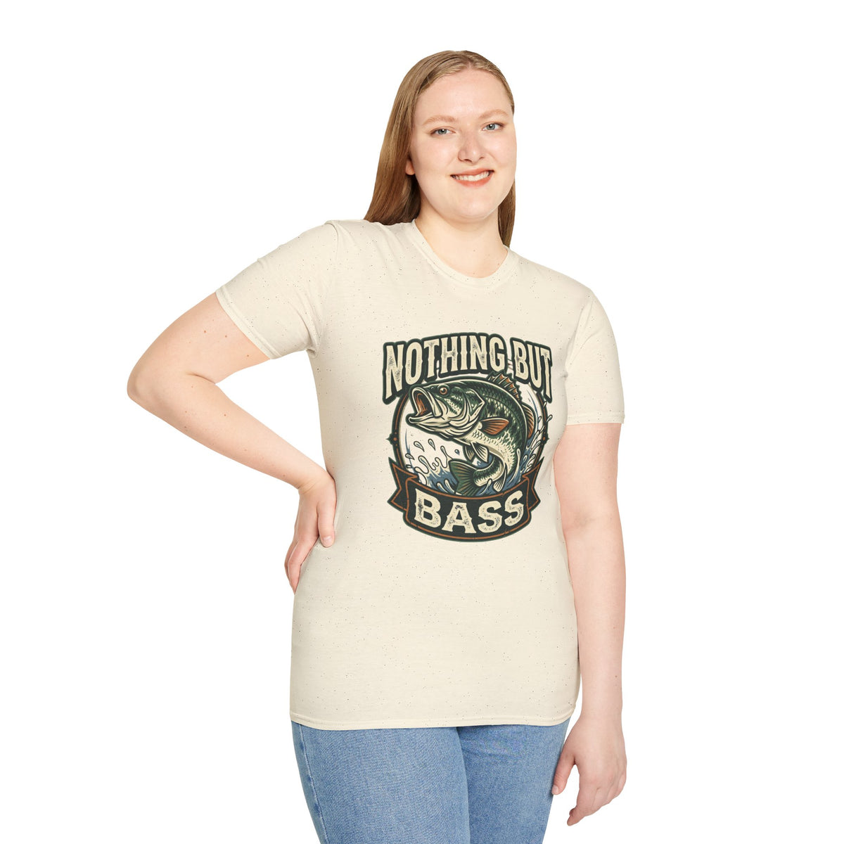 Nothing But Bass Fishing T-Shirt — Retro Largemouth Bass Graphic Tee