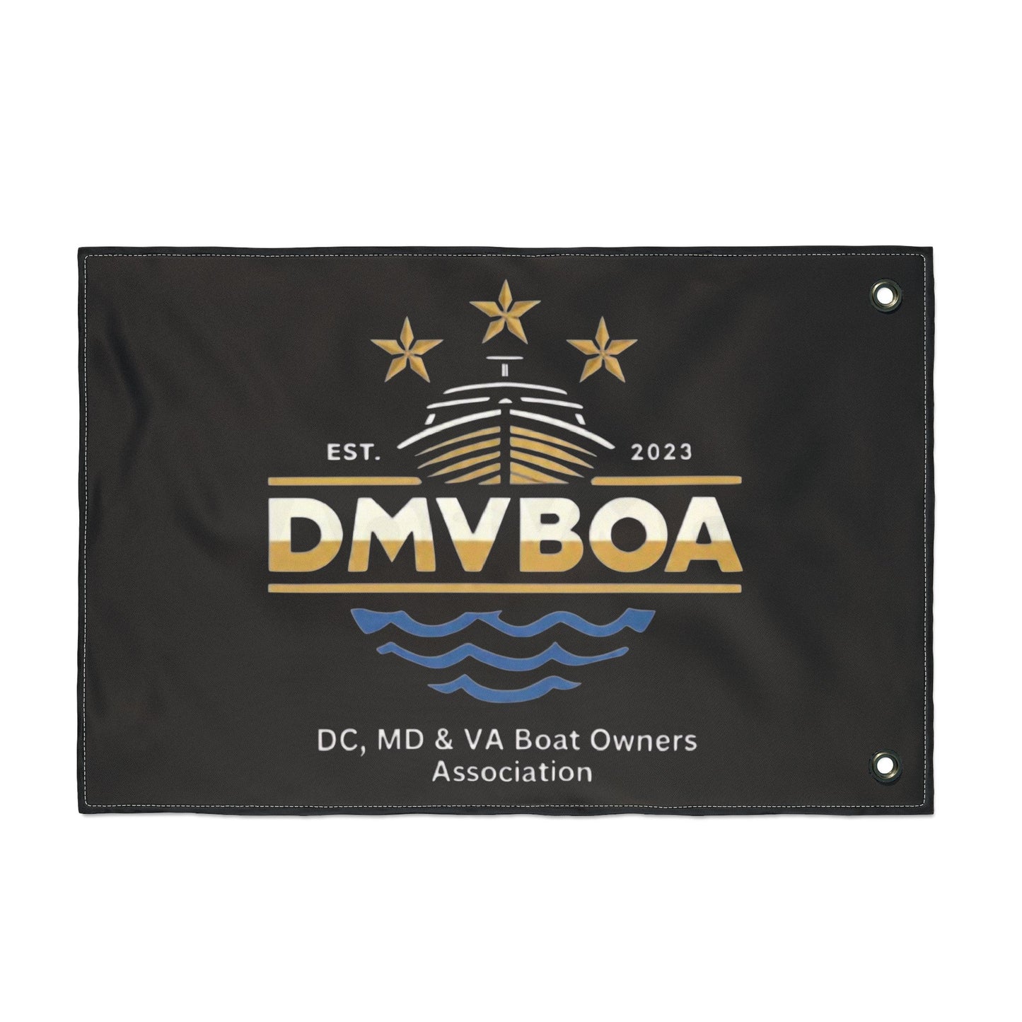 Double Sided Boat Owners Flag - DMVBOA Emblem