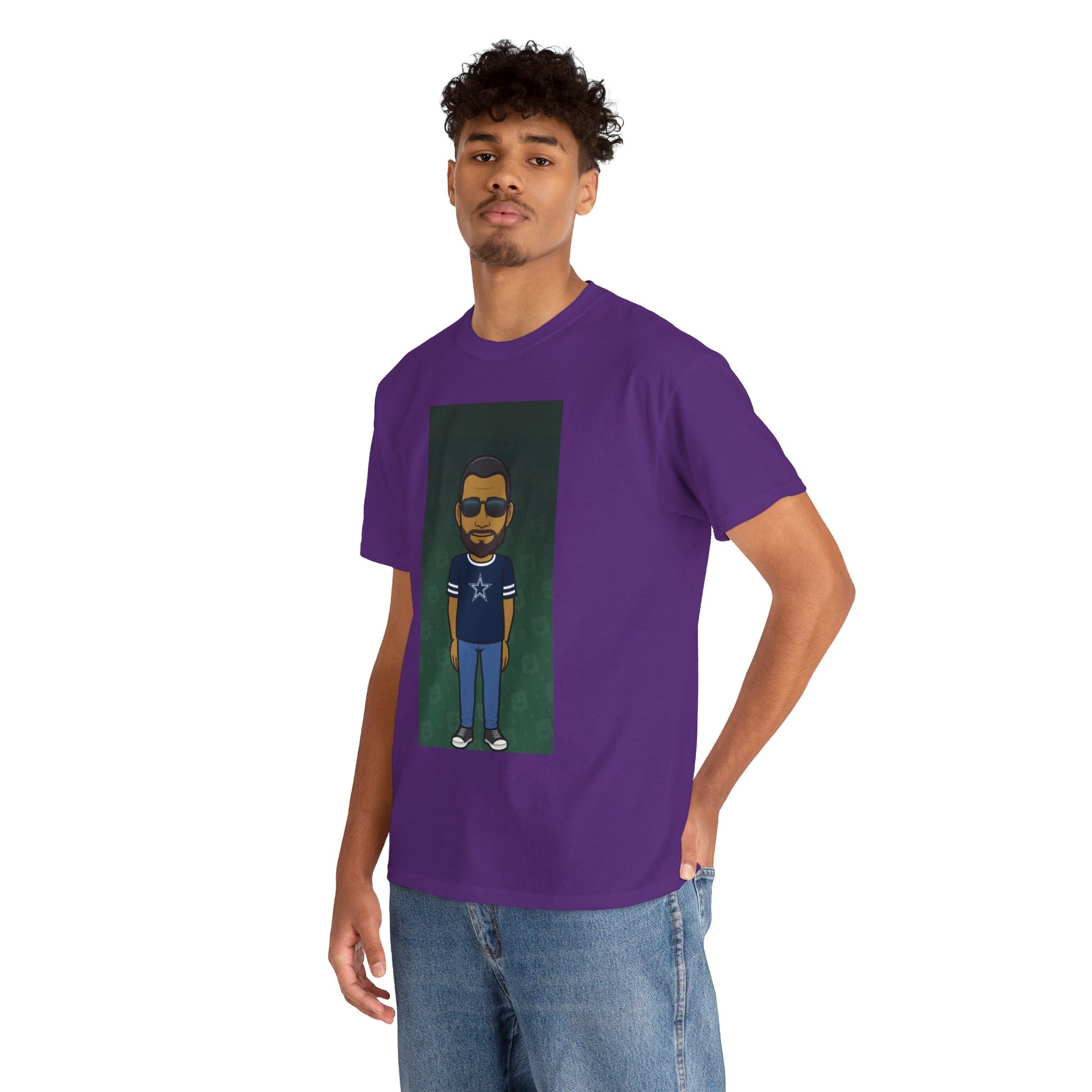 Cartoon Guy Graphic Tee — Personalized Avatar Shirt Printify