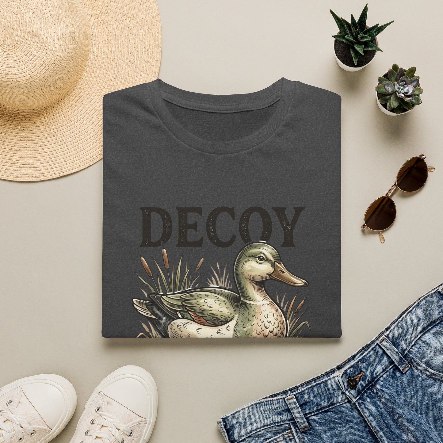 Decoy Duck T-Shirt — "Decoy for Cheaters" Vintage Waterfowl Tee