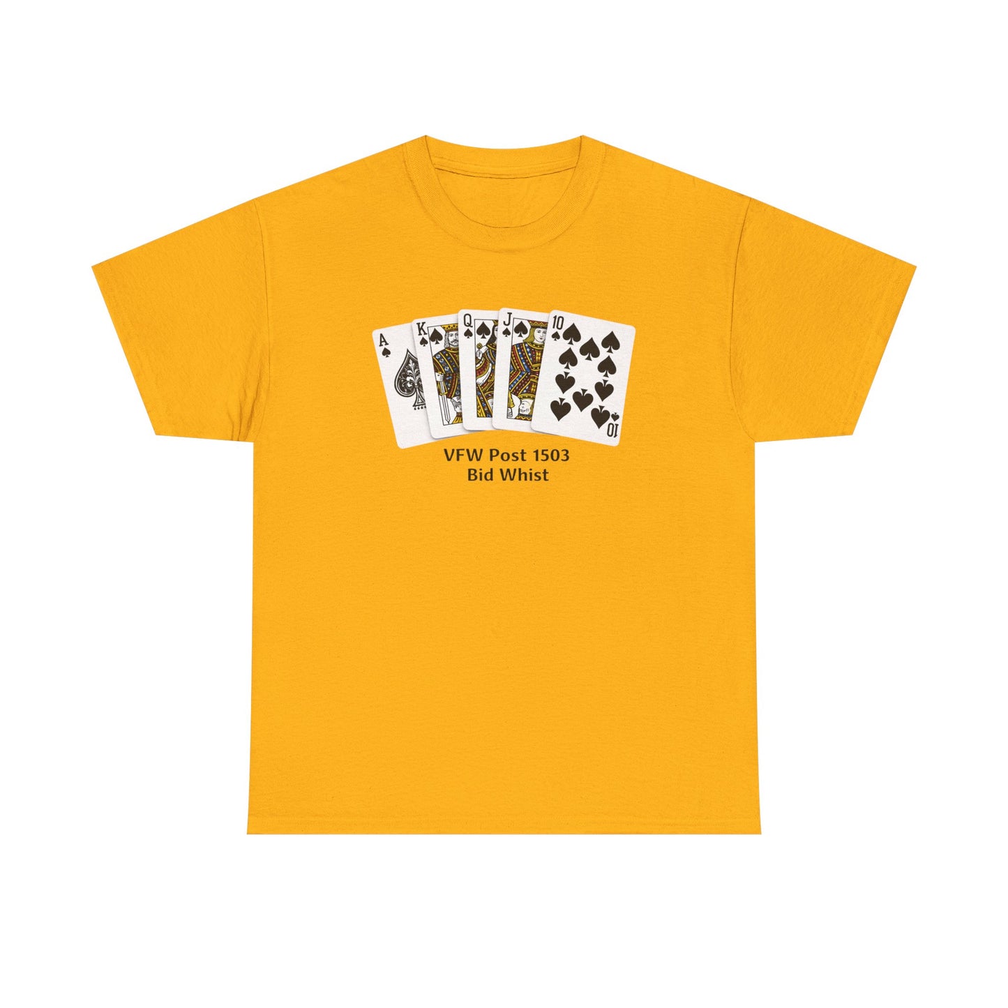 Bid Whist Card Tee — VFW Post 1501 Poker Night T-Shirt