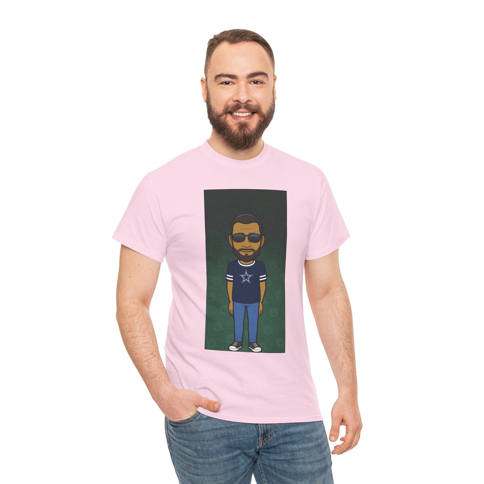 Cartoon Guy Graphic Tee — Personalized Avatar Shirt Printify