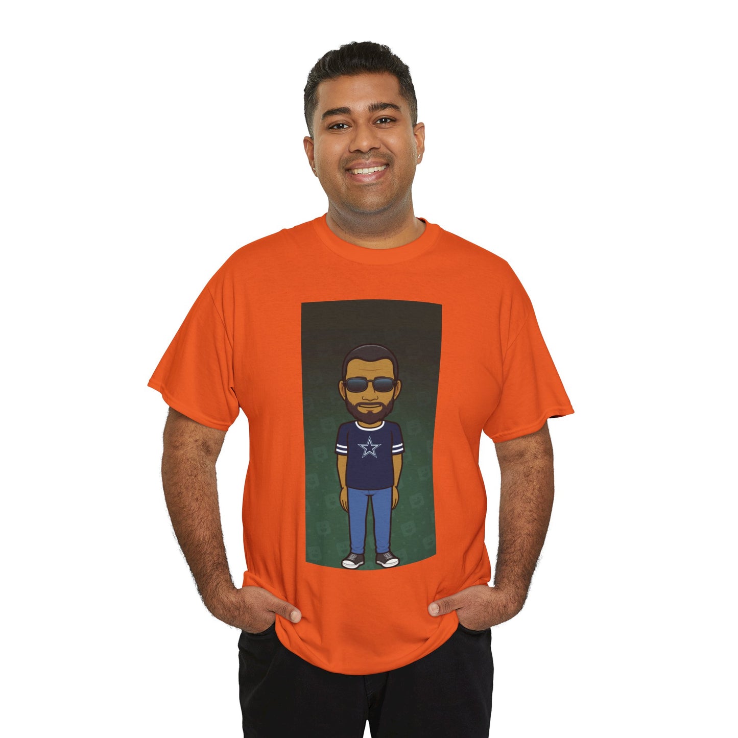 Cartoon Guy Graphic Tee — Personalized Avatar Shirt Printify
