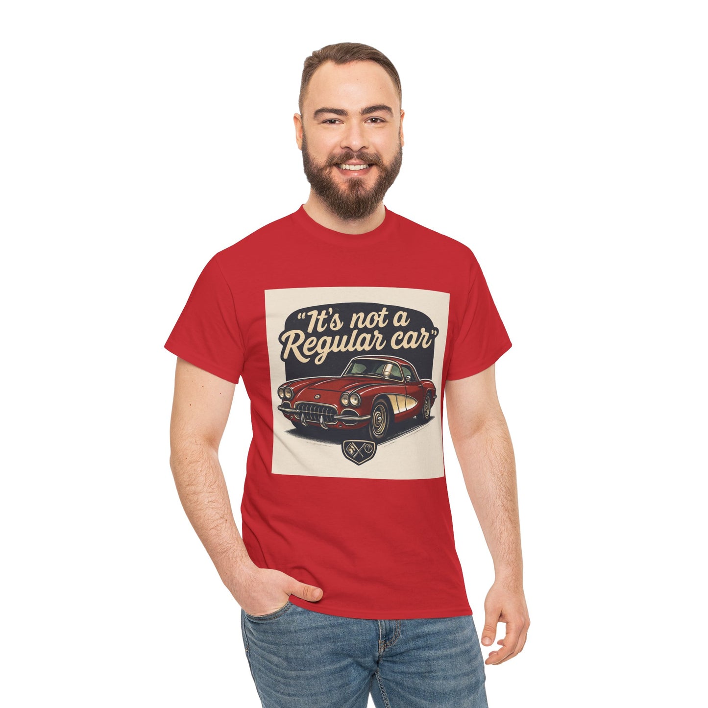 Classic Car Tee — "It's Not a Regular Car" Vintage Muscle Car Shirt Printify