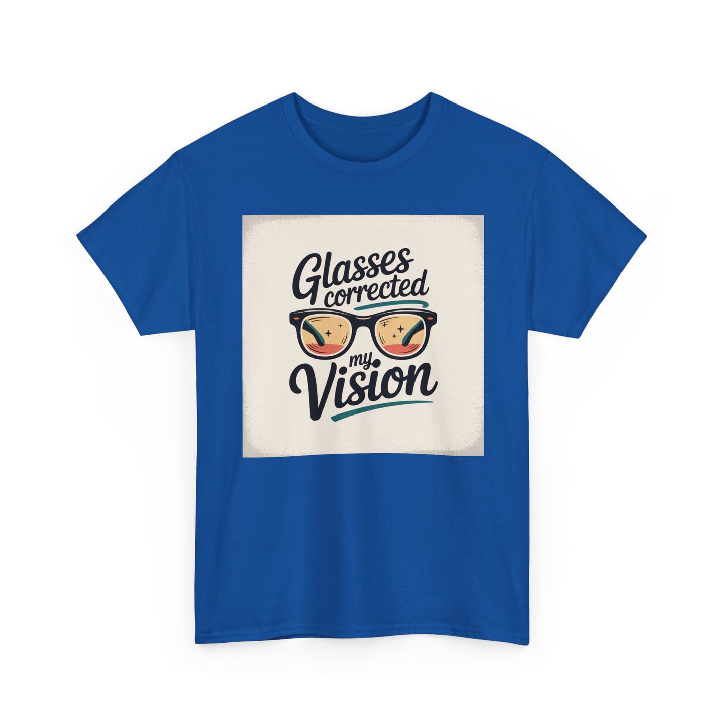 T-Shirt — "Glasses Corrected My Vision" Retro Eyewear Graphic Tee