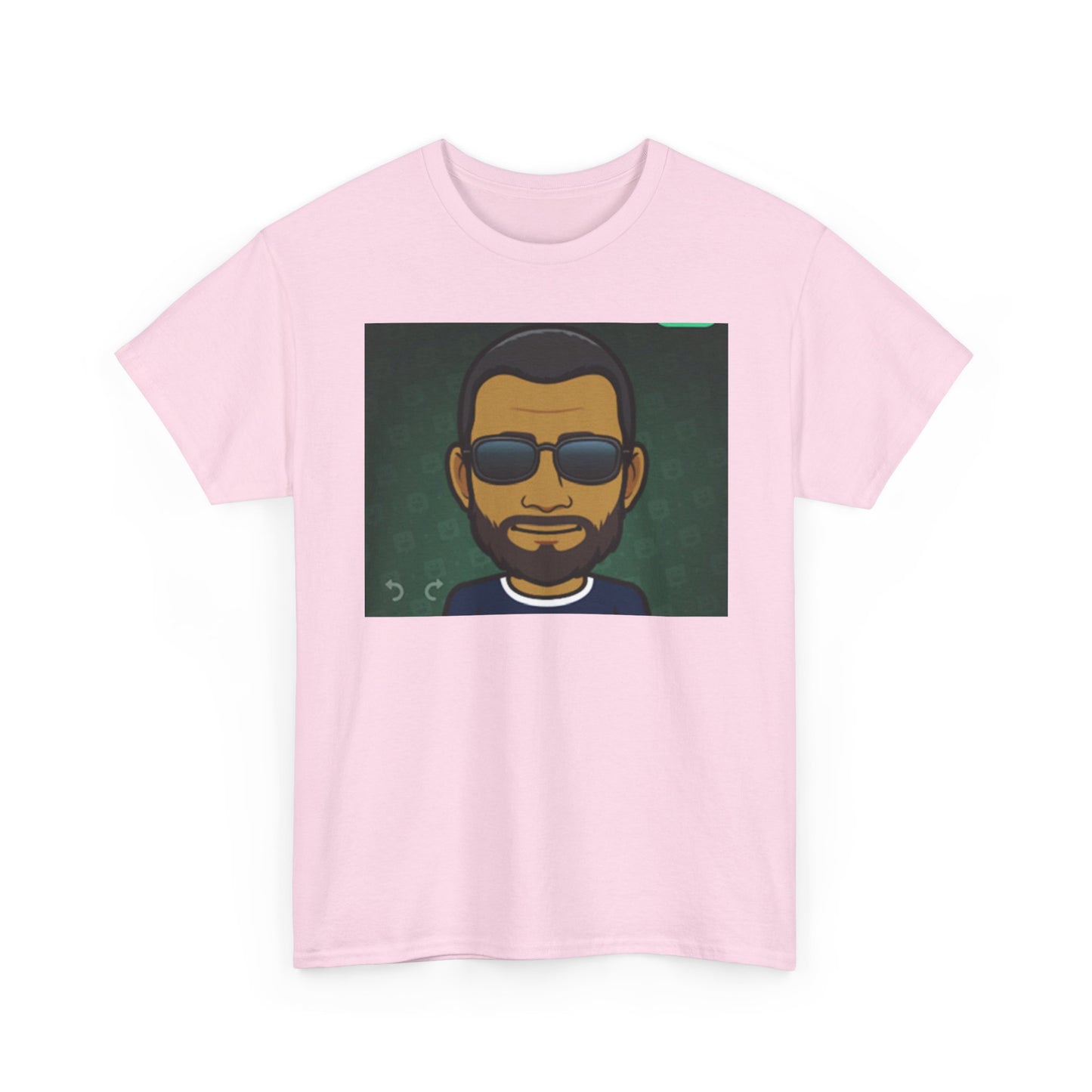 Bitmoji Portrait Tee — Cool Sunglasses Avatar Graphic T-Shirt Printify