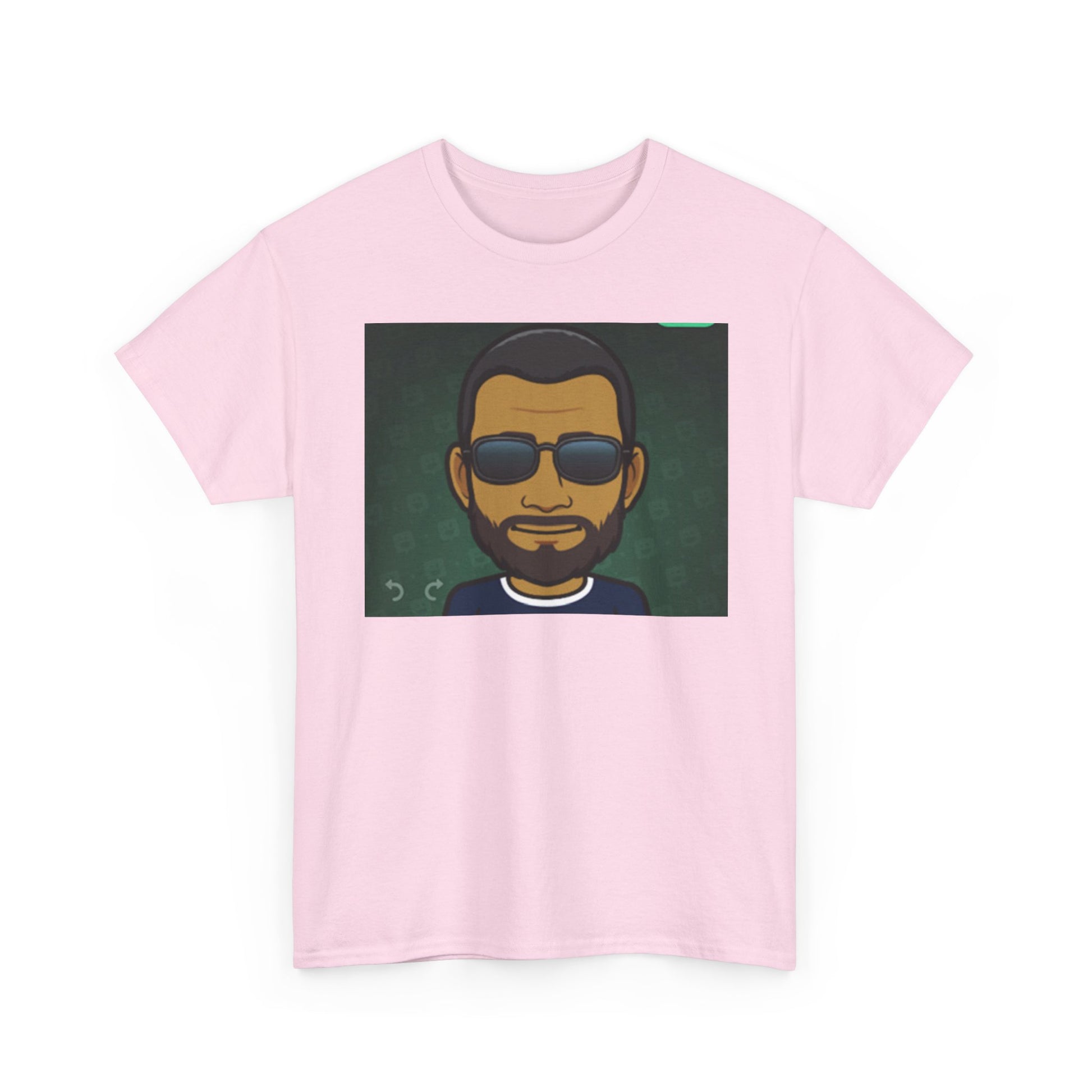 Bitmoji Portrait Tee — Cool Sunglasses Avatar Graphic T-Shirt Printify