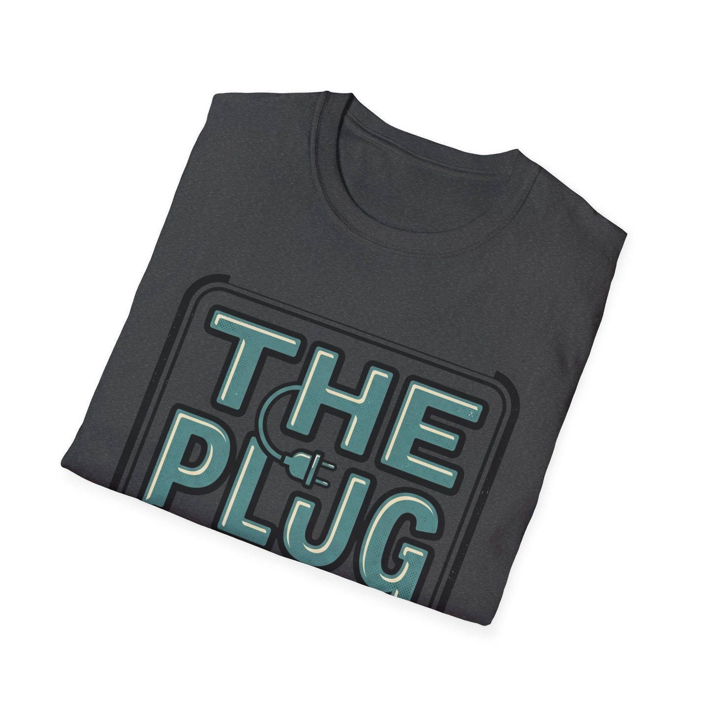 The Plug Graphic T-Shirt — Retro Power Cord Logo Tee
