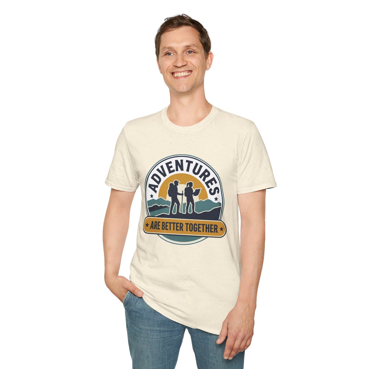 Adventures Are Better Together T-Shirt — Couples Hiking Outdoor Graphic Tee