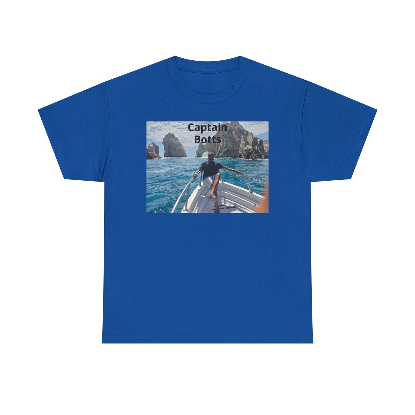 Larry T-Shirt — "Captain Botts" Boat Photo Graphic Tee | Nautical Vacation Crew Shirt