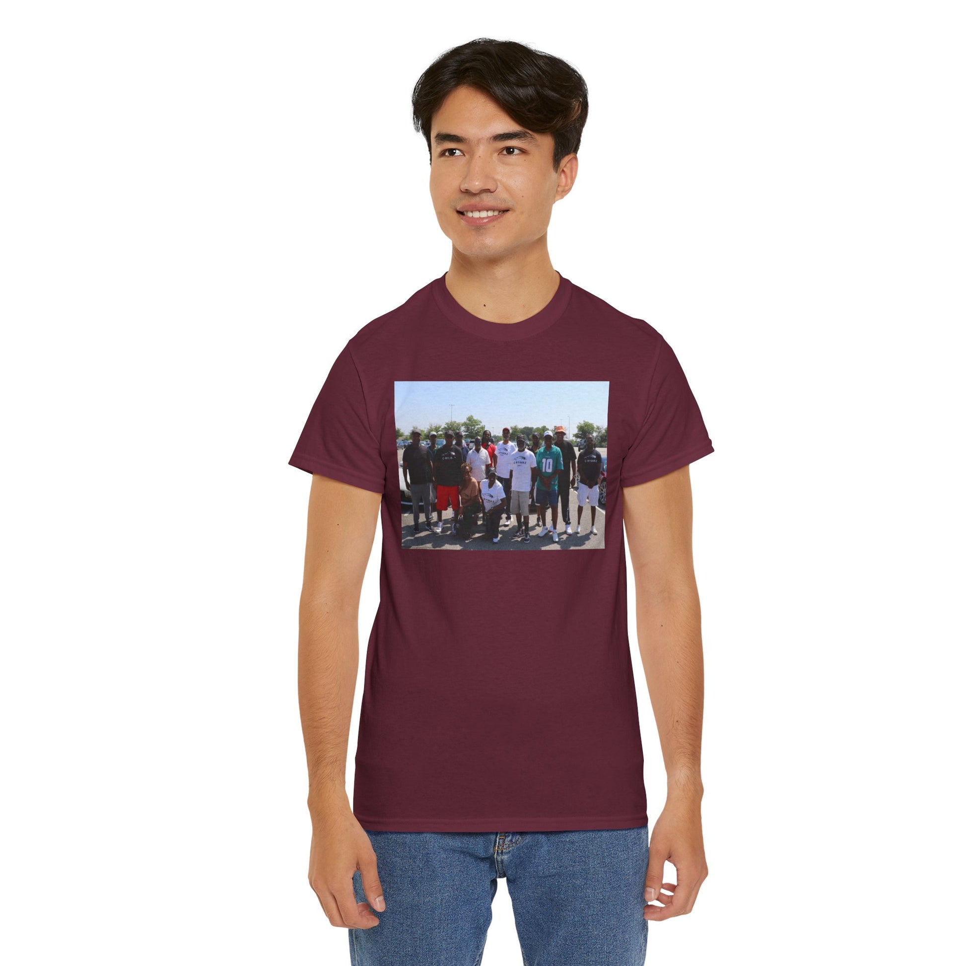 C-RYDERZ Group Photo Custom Tee — Personalized Reunion & Team Picture Shirt Printify