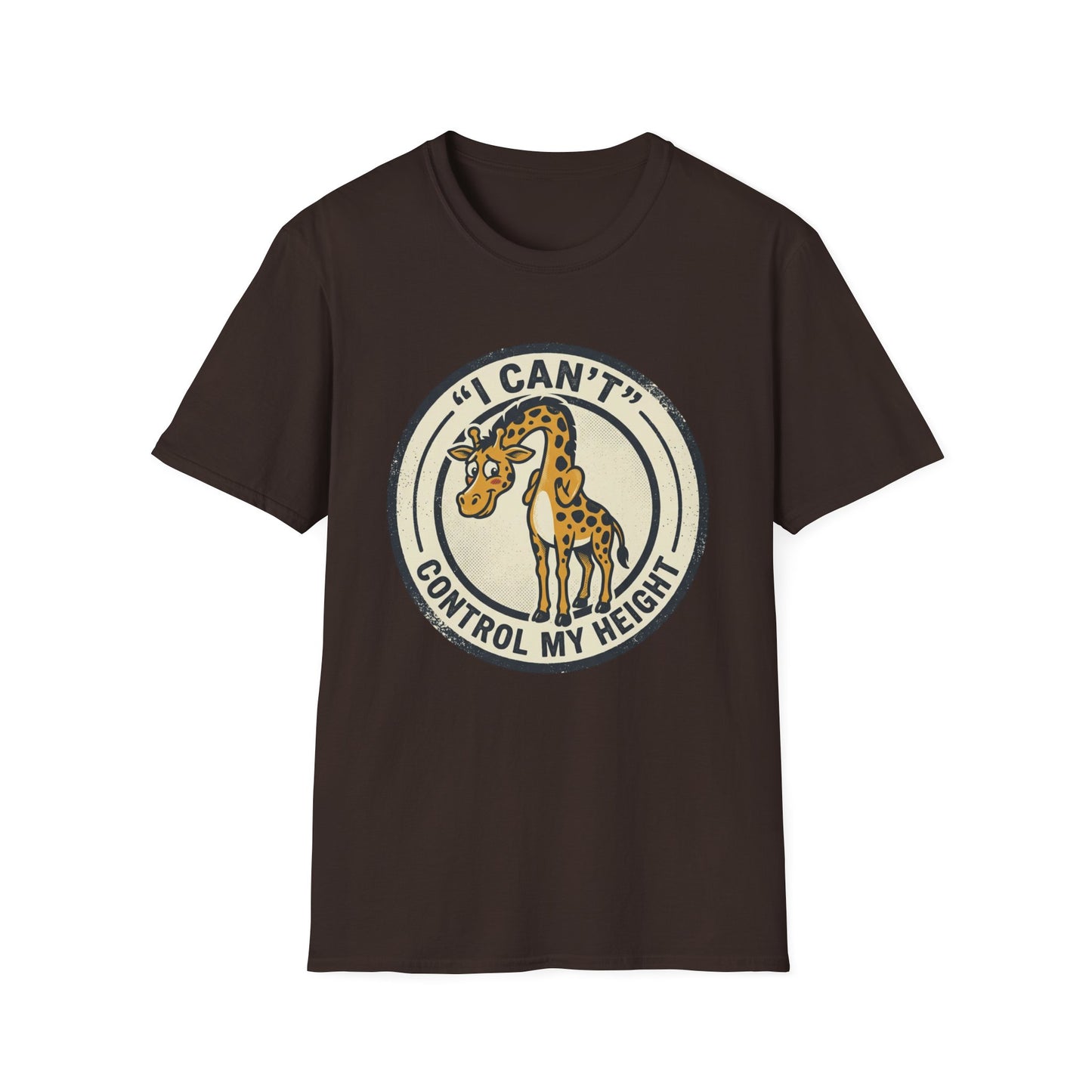 Giraffe 'I Can't Control My Height' T-Shirt