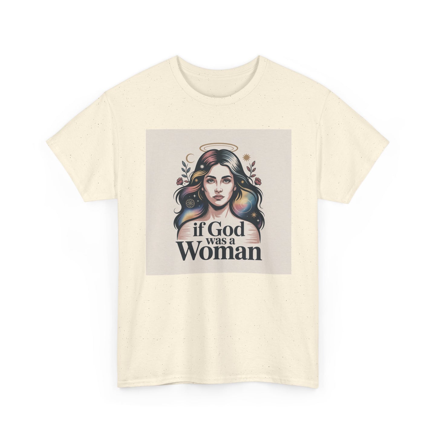 If God Was a Woman T-Shirt — Feminist Retro Portrait Tee