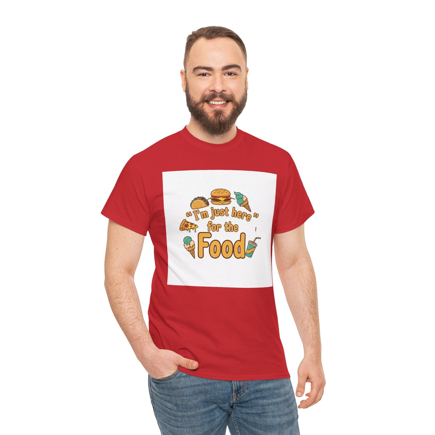 I'm Just Here for the Food T‑Shirt — Funny Foodie Graphic Tee