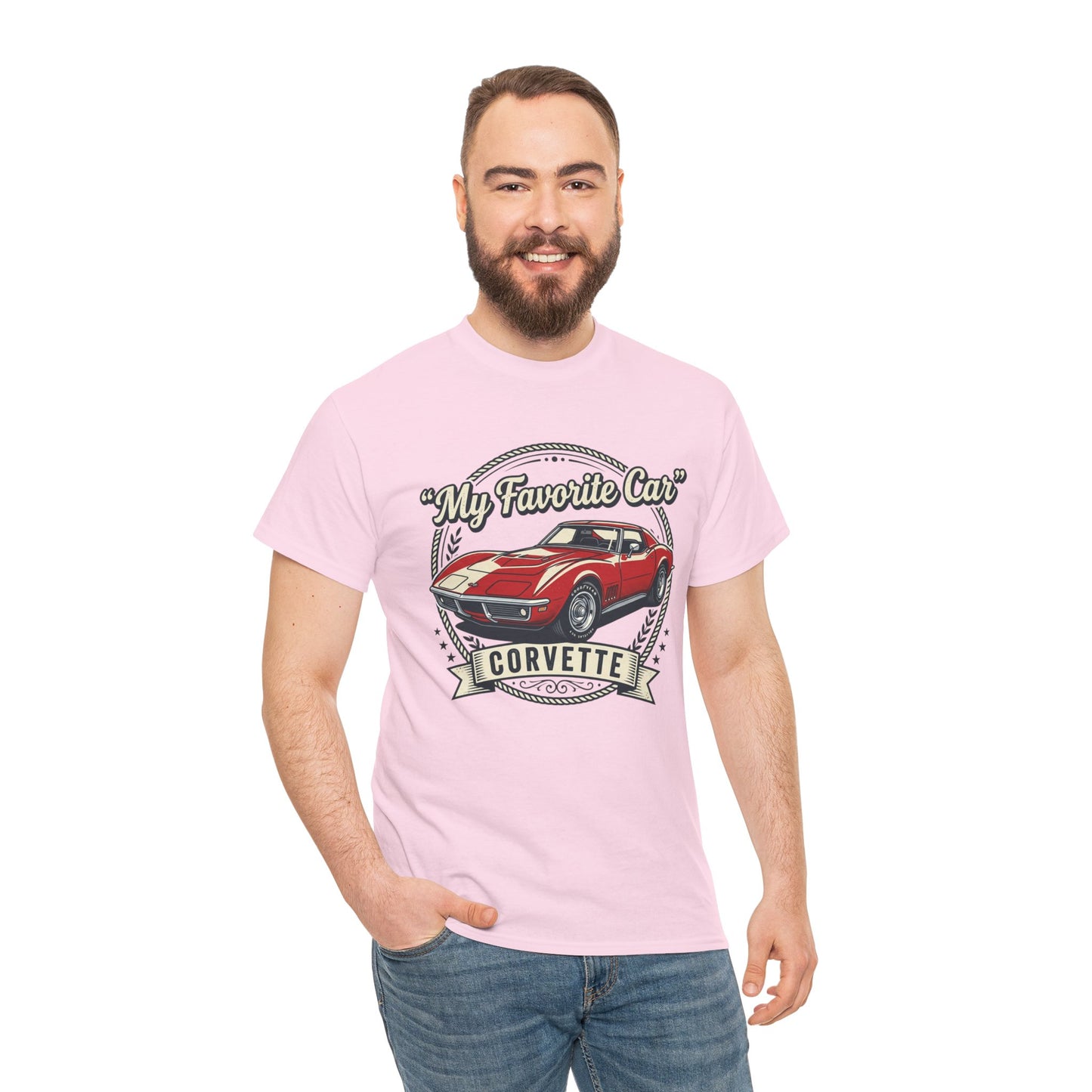Corvette 'My Favorite Car' Classic Muscle Tee Printify