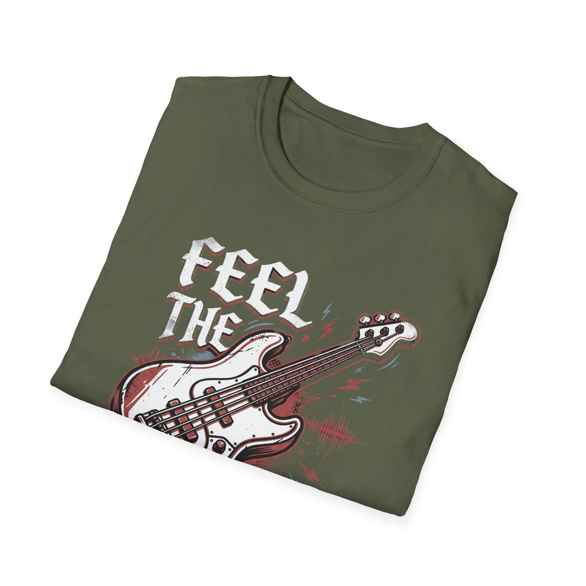 Bass Guitar Graphic T-Shirt — Rock Music Tee ("Bass Player")