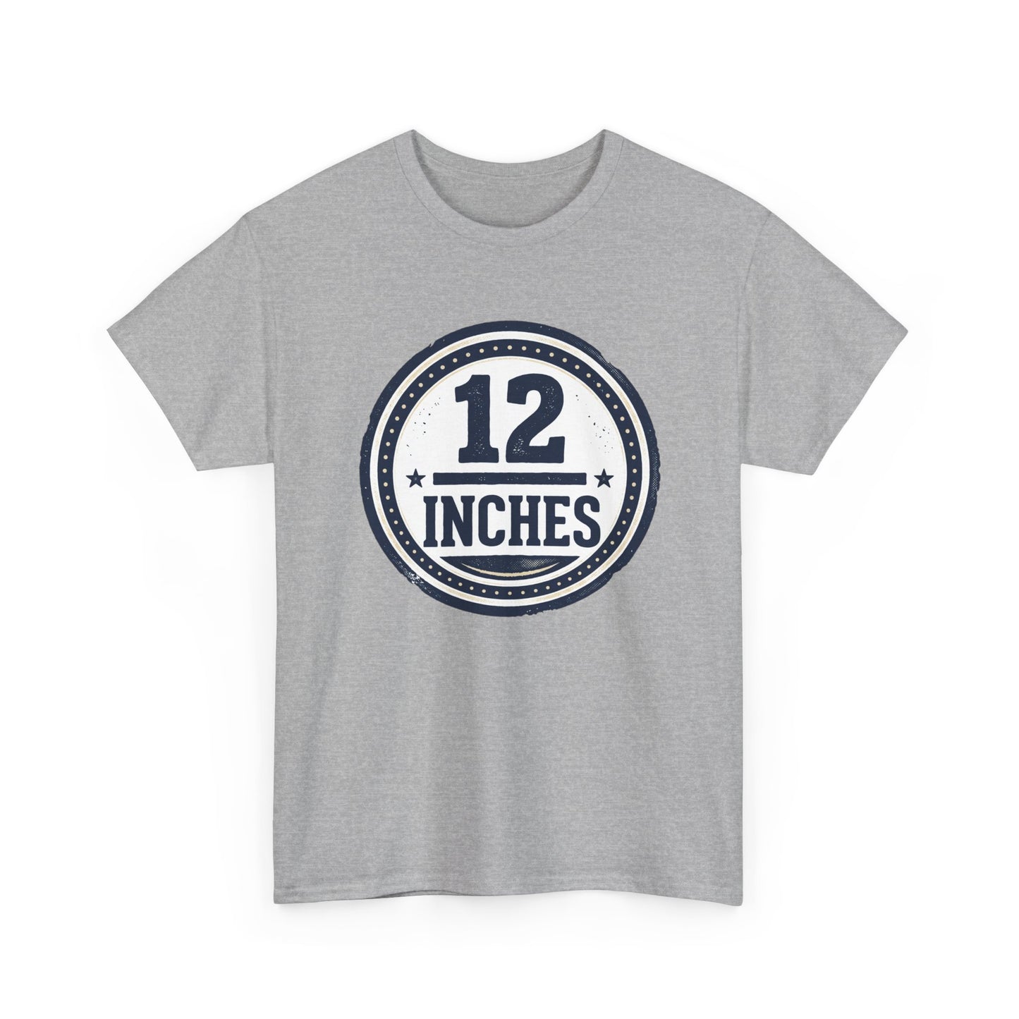 12 Inches Badge T-Shirt — Vintage Stamp Graphic Tee