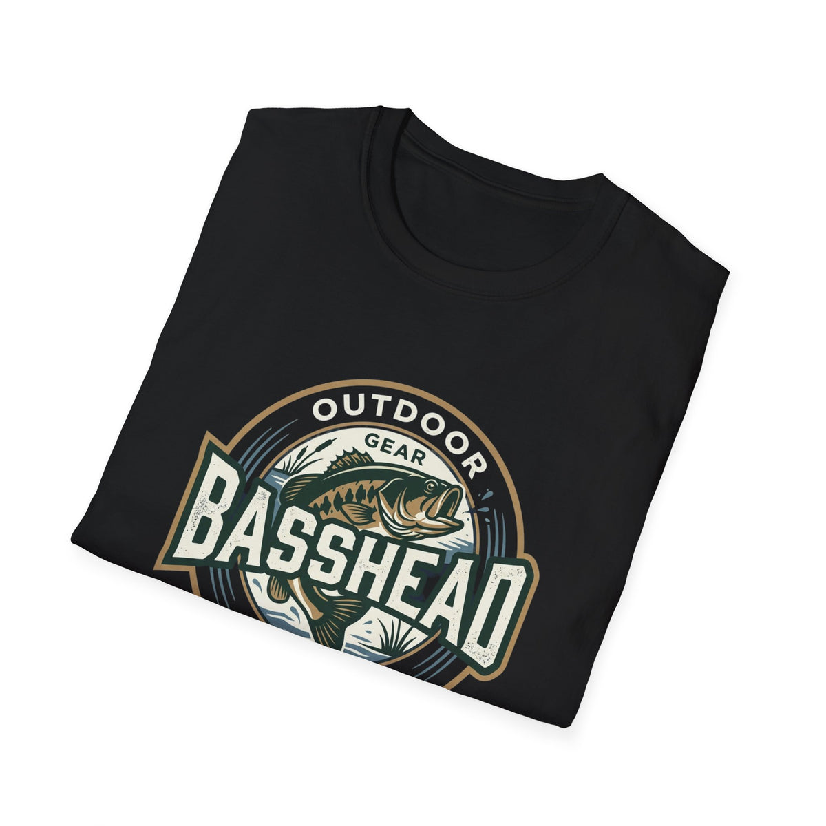 Basshead Fishing T-Shirt — Retro Bass Gear Tee