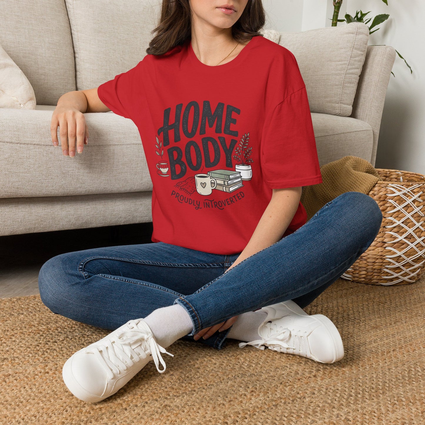 Homebody T-Shirt — 'Homebody Proudly Introverted' Cozy Graphic Tee
