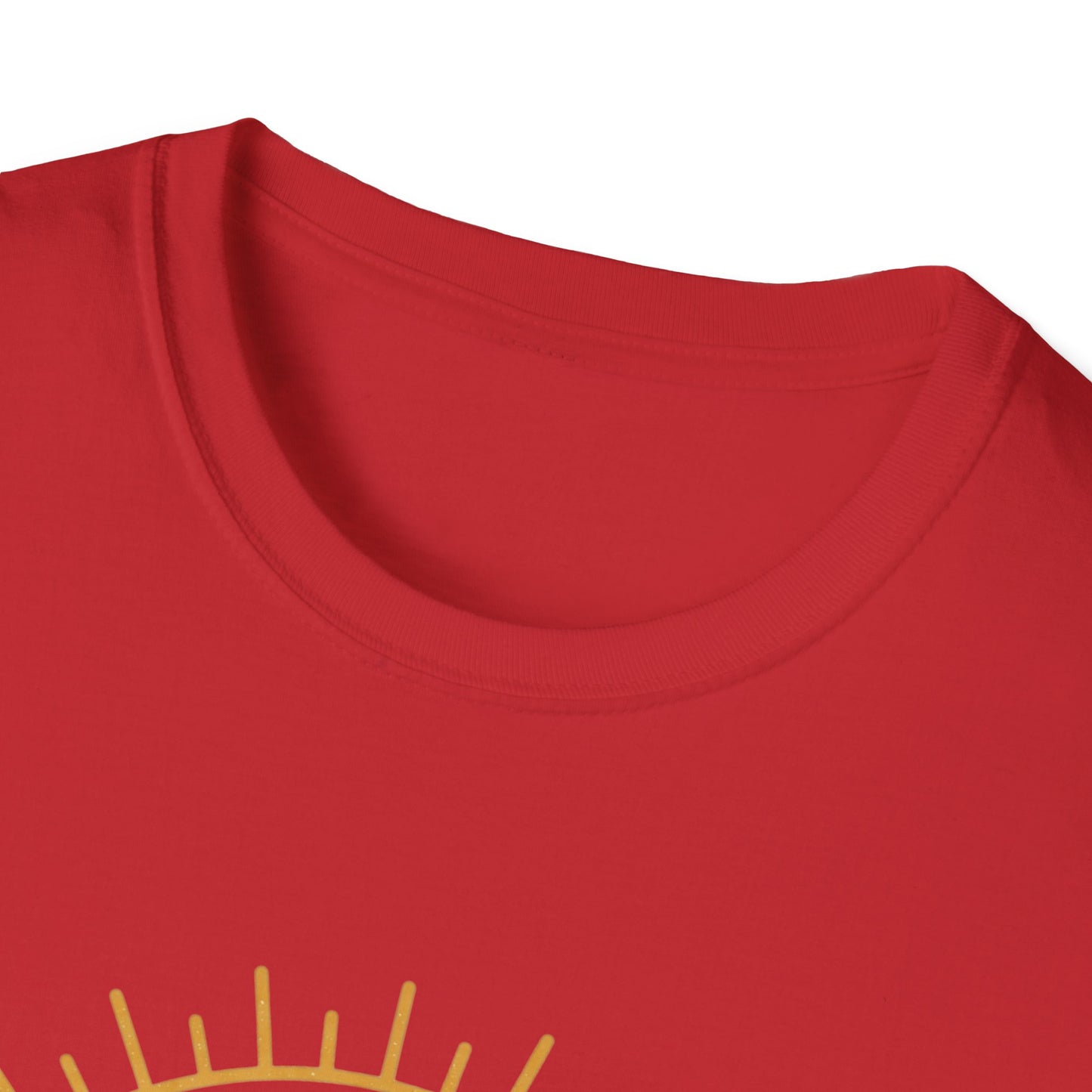 Lets Be Positive Today T-Shirt — Motivational Sunburst Graphic Tee
