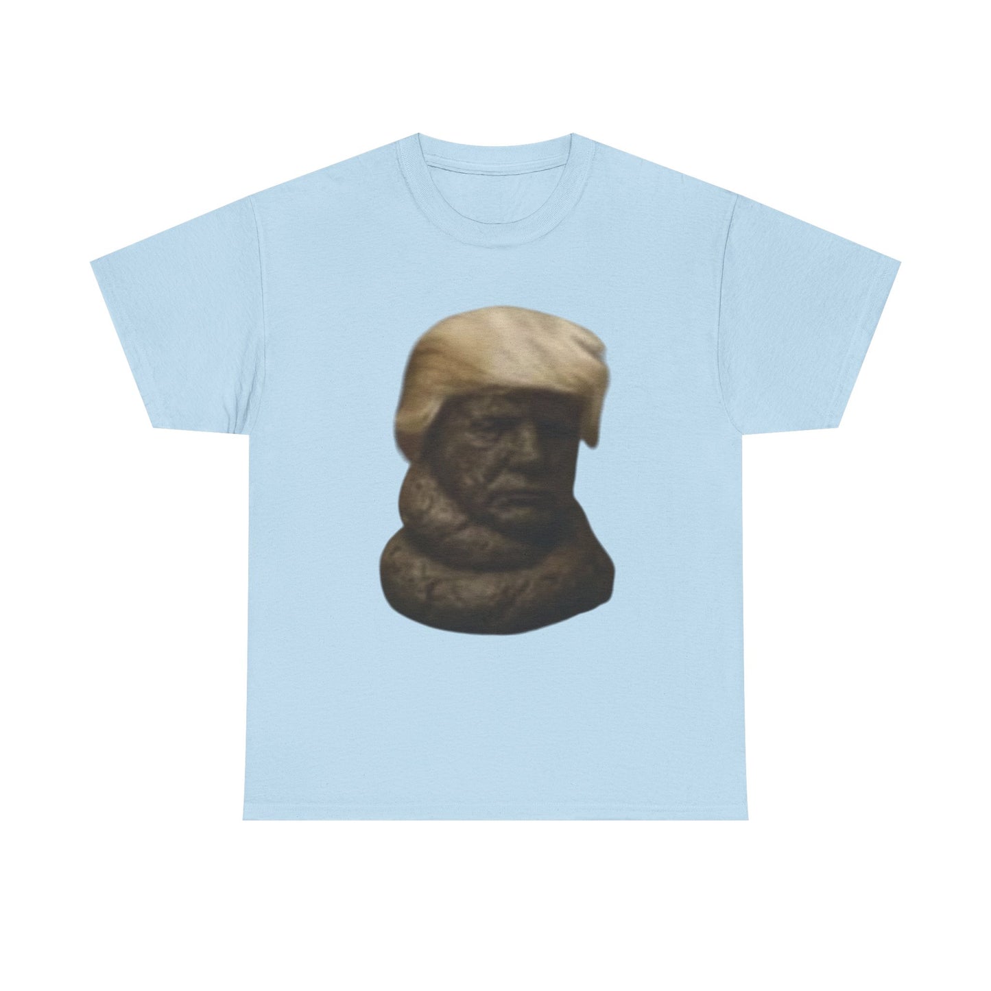 Graphic Tee — Bronze Bust Illustration T‑Shirt