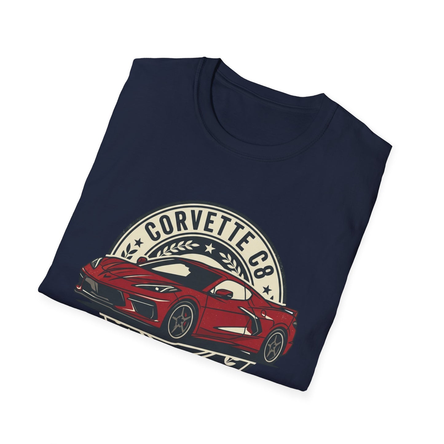 Corvette C8 Tee — Red Mid‑Engine Icon Car Shirt