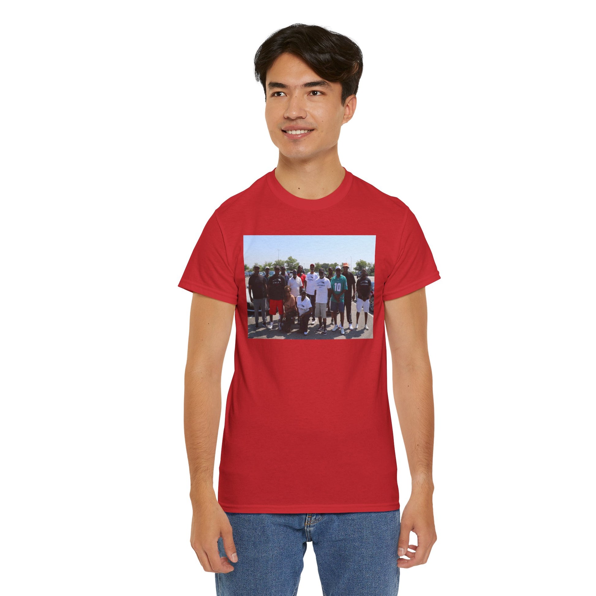 C-RYDERZ Group Photo Custom Tee — Personalized Reunion & Team Picture Shirt Printify