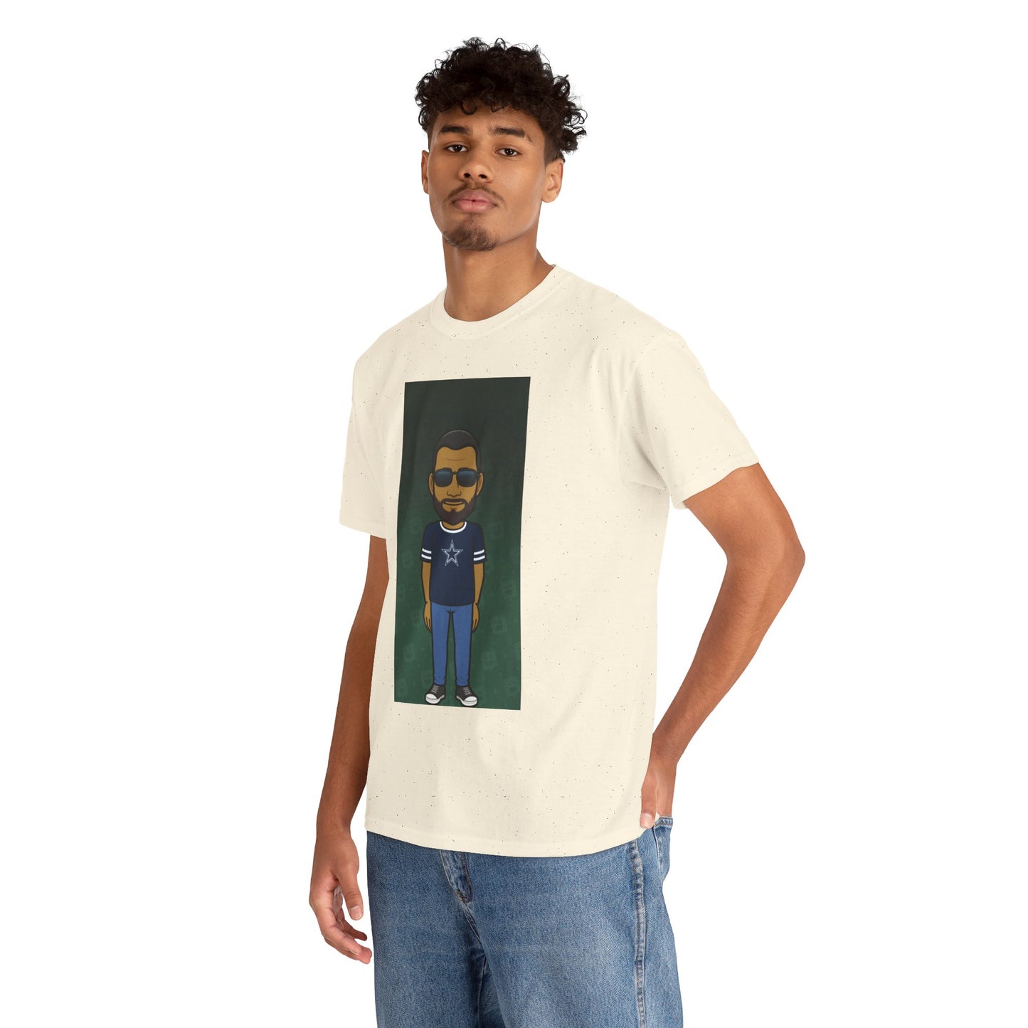 Cartoon Guy Graphic Tee — Personalized Avatar Shirt Printify