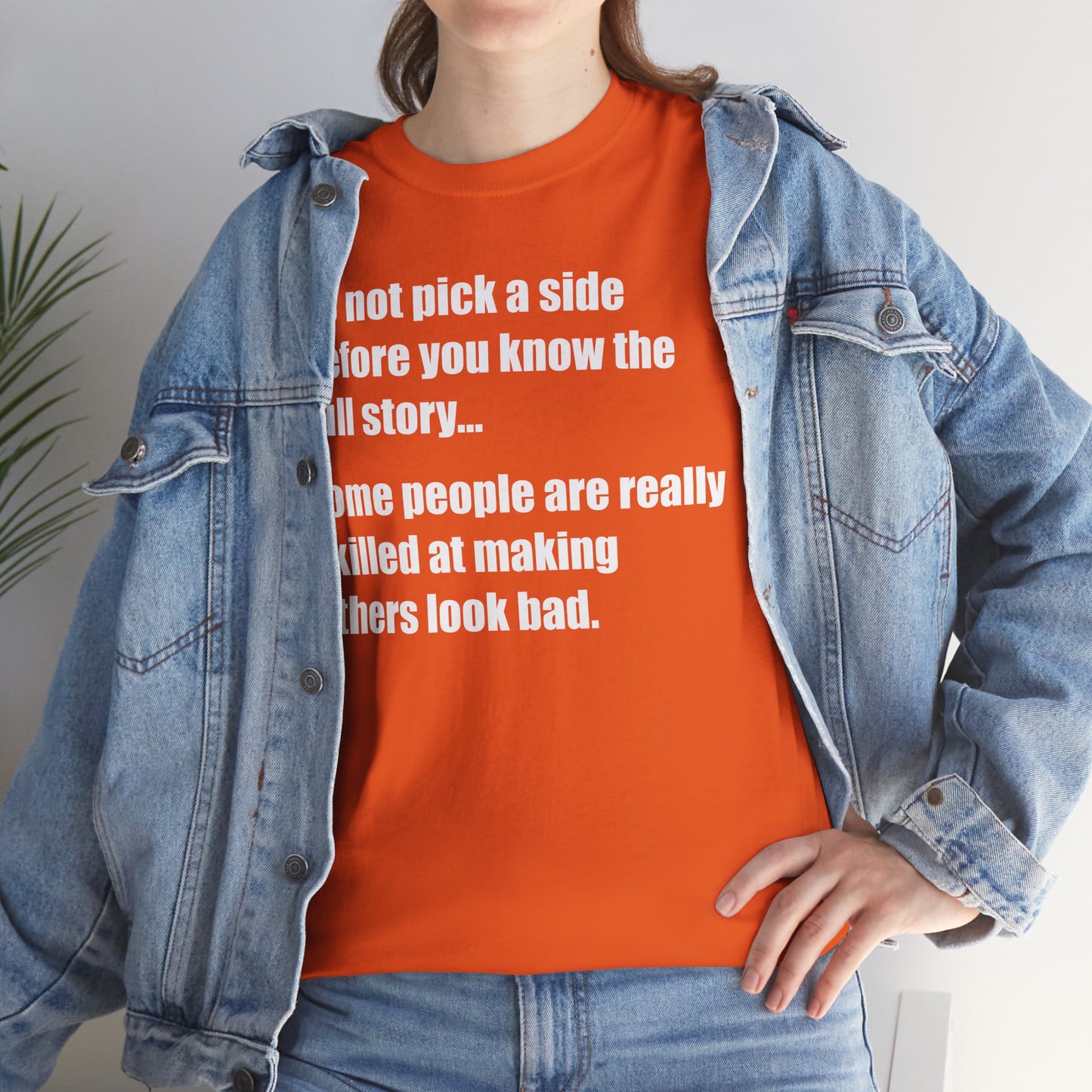 Don't pick a side before you know