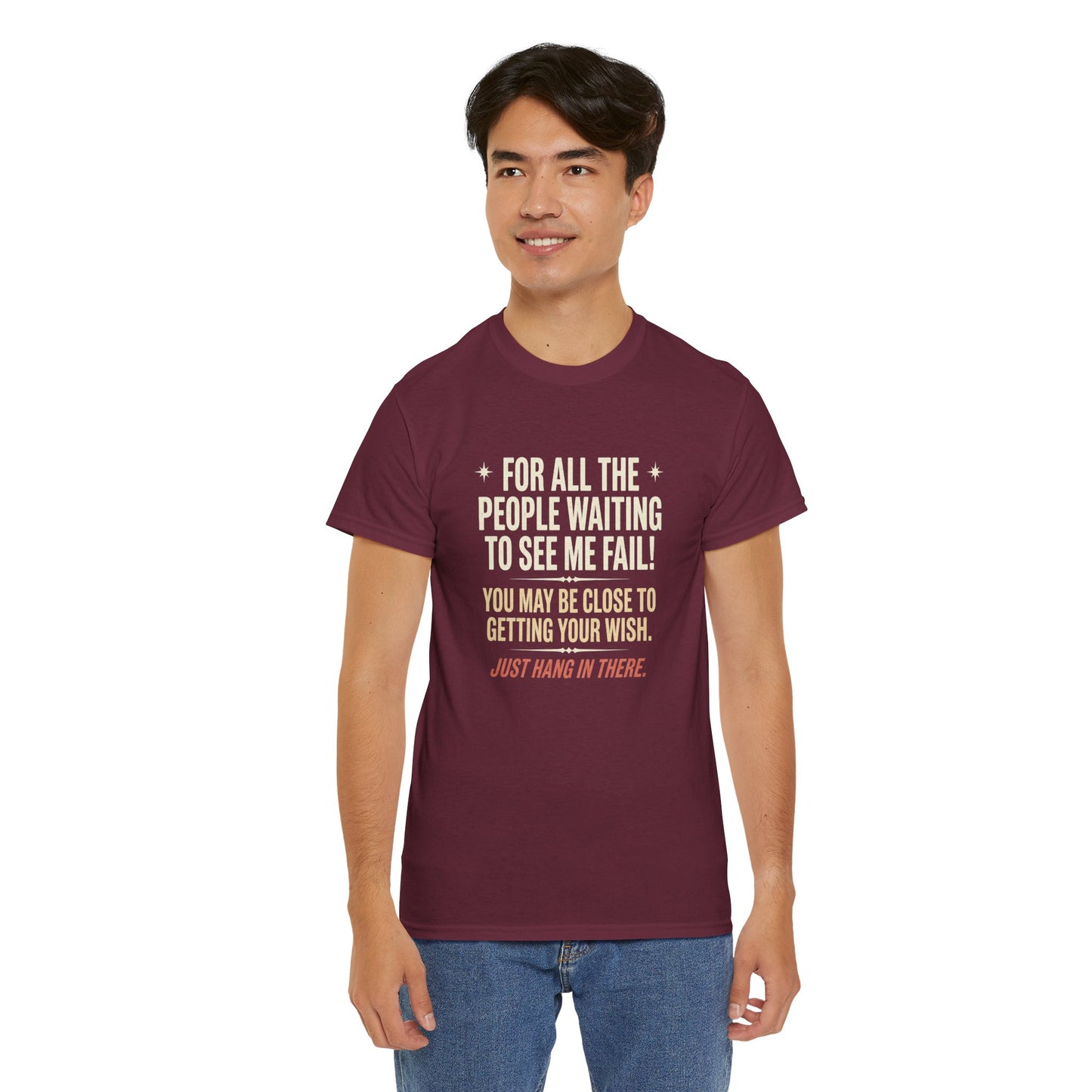 “For All The People Waiting To See Me Fail” Inspirational Shirt-Motivational Graphic Tee —
