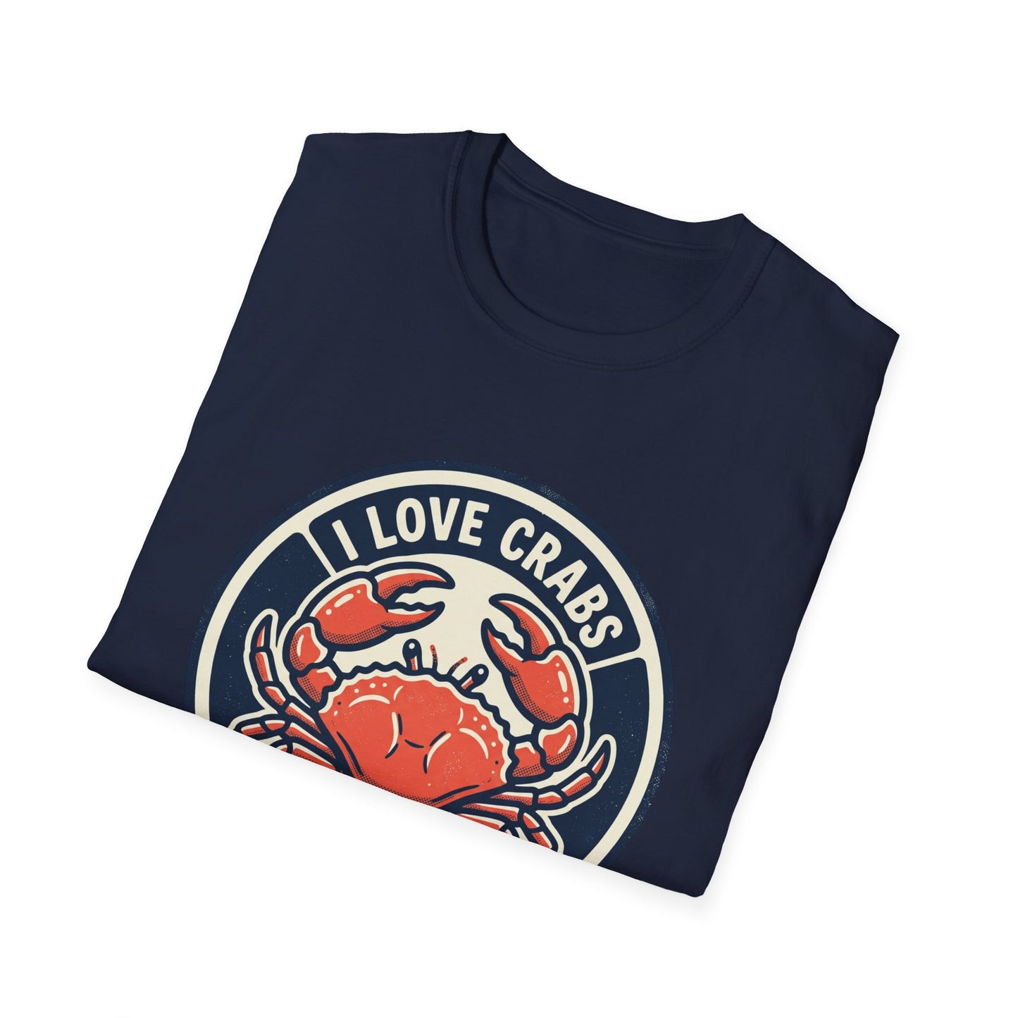 Crab Lover T-Shirt — I Love Crabs Vintage Seafood Graphic Tee