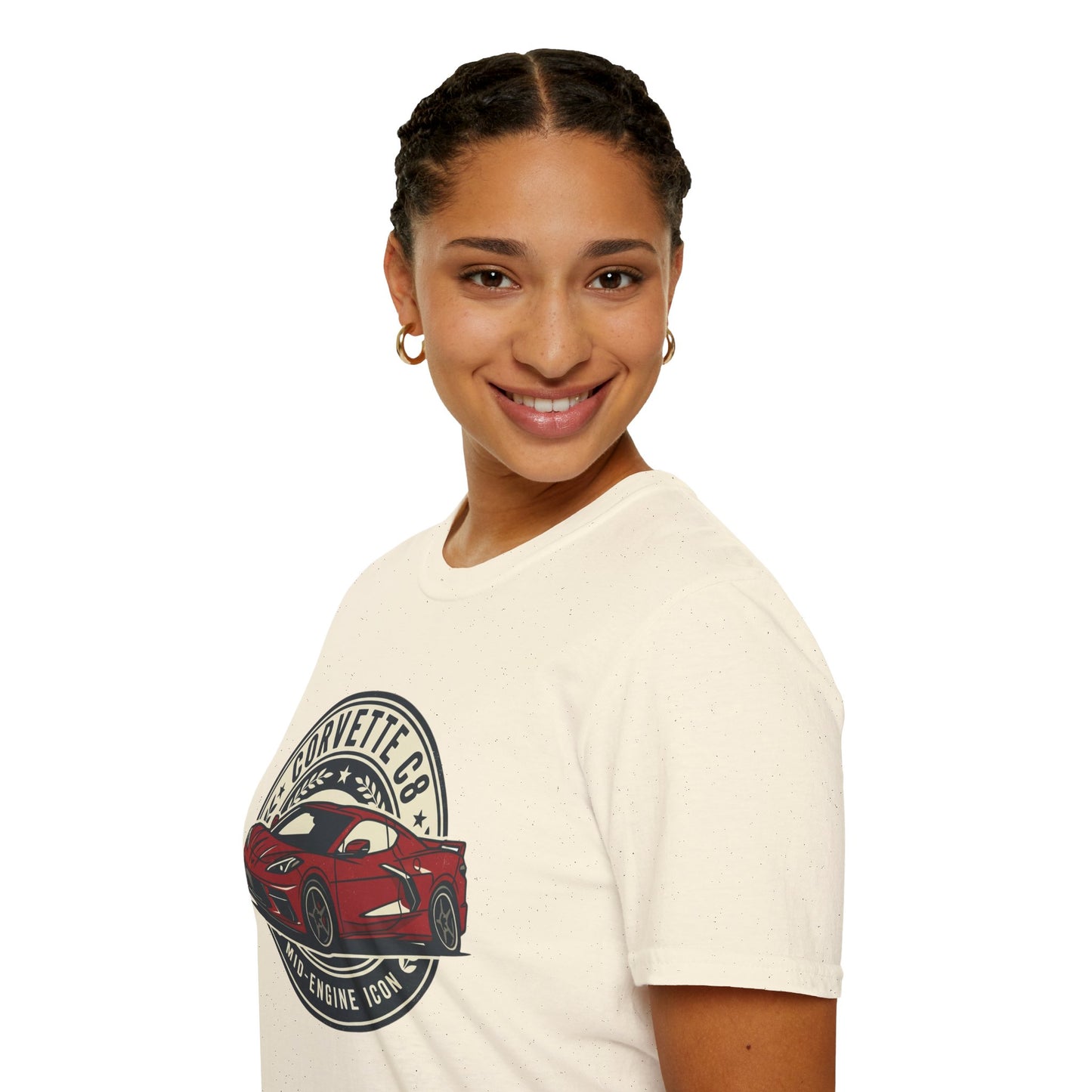 Corvette C8 Tee — Red Mid‑Engine Icon Car Shirt