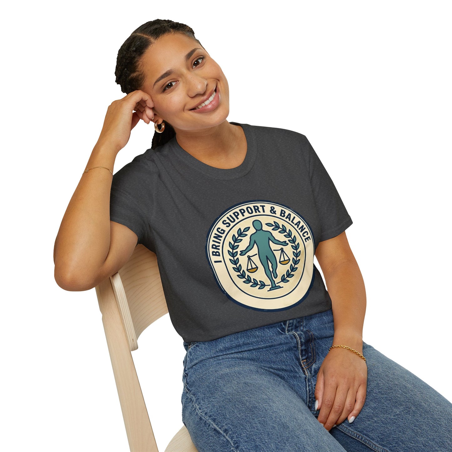 I Bring Support & Balance Graphic Tee-Balance & Support T-Shirt