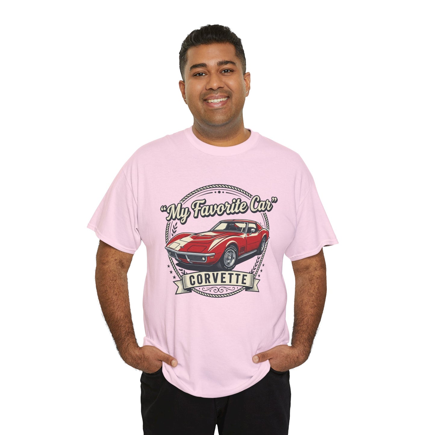 Corvette 'My Favorite Car' Classic Muscle Tee Printify