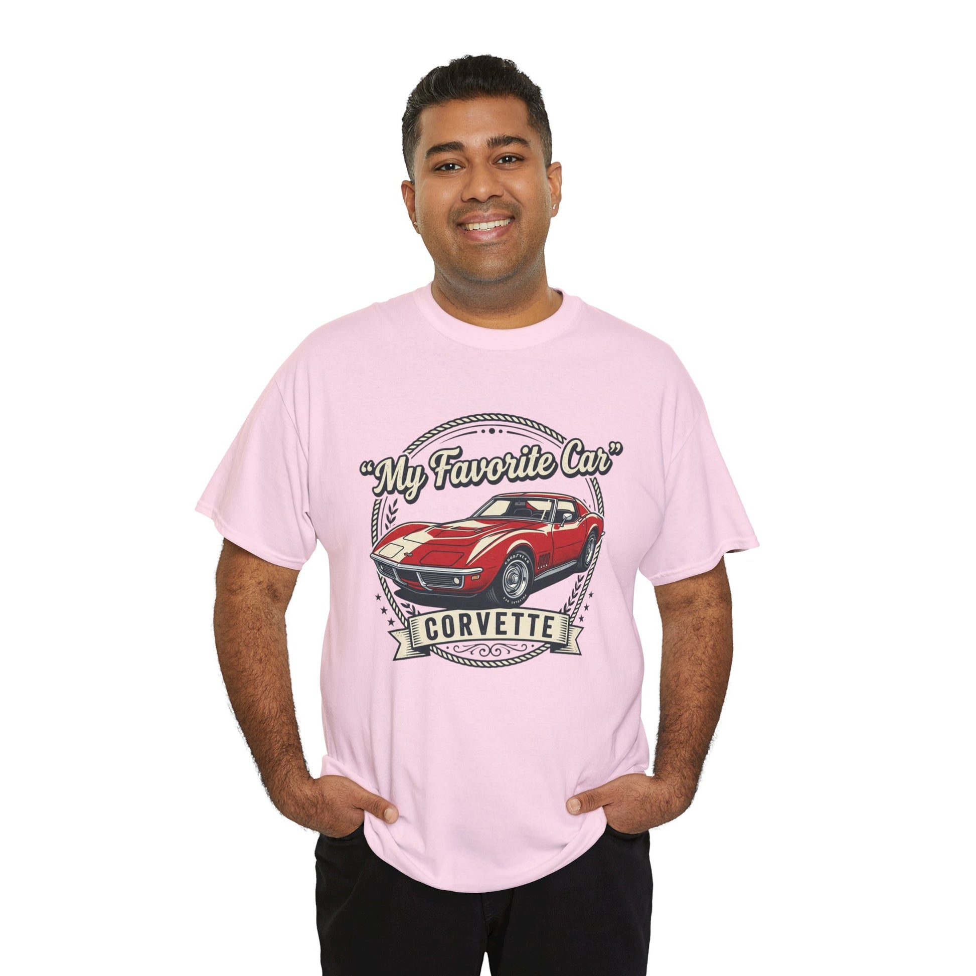Corvette 'My Favorite Car' Classic Muscle Tee Printify
